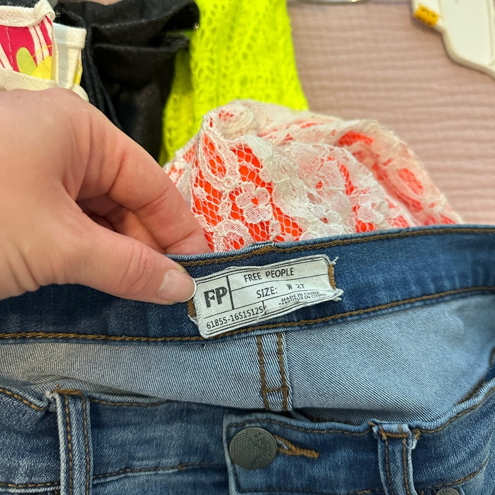 Free People Blue Denim Jeans